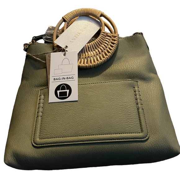 COPY - NWT ANTIK KRAFT JIFFY BAG- PISTACHIO - Picture 2 of 7